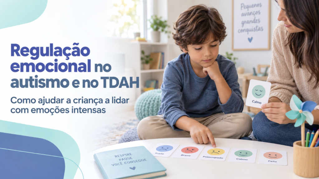 Regulação emocional no autismo e no TDAH: como ajudar a criança a lidar com emoções intensas